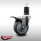 Service Caster 4'' SS Gray Poly Swivel 1-5/8'' Expanding Stem Caster Total Lock Brake SCC-SSEXTTL20S414-PPUB-158 - alternate 3